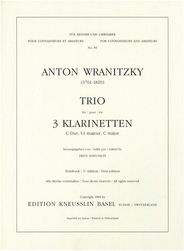 Trio Für 3 Klarinetten